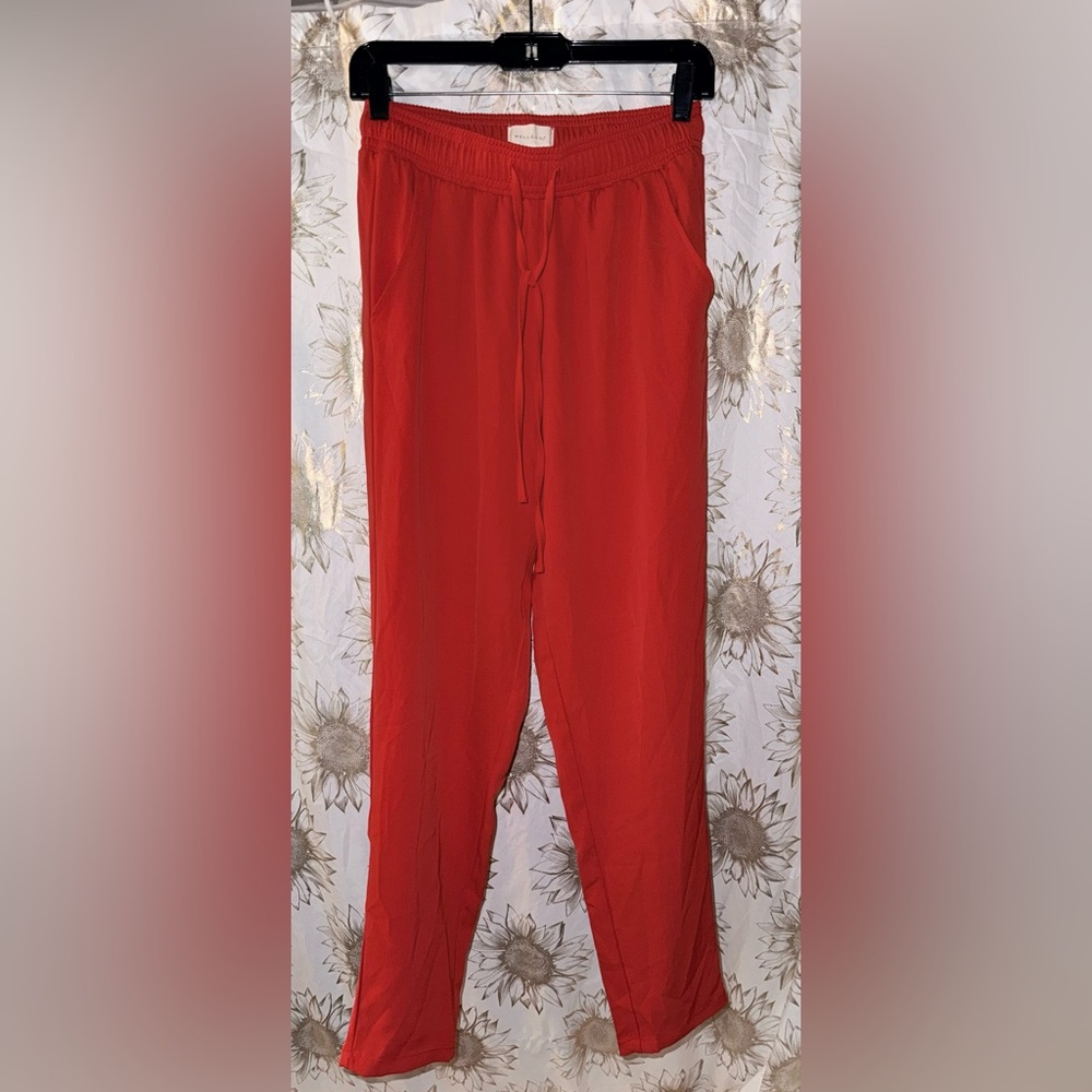 MELLODAY tomato red pants trousers small